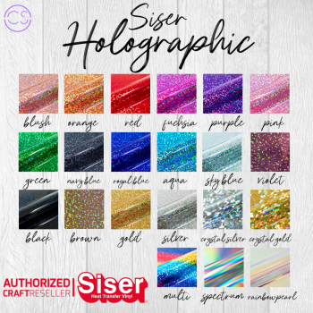 SISER Holographic, Meterware 50cm Breite